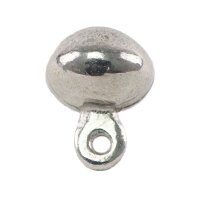 Pewter button round large