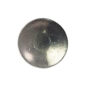 Plate button made of pewter
