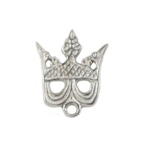 Crown pewter badge to sew on