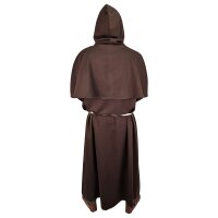 Brown "Alanus" monks habit - set consisting of habit, cowl and rope belt