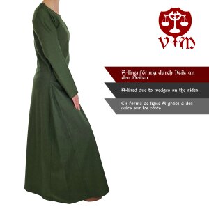 Classic medieval dress or undergarment green "Amalie"