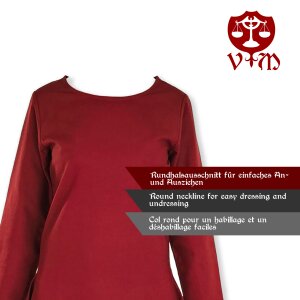 Classic medieval dress or underdress red "Amalie"