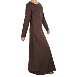 Classic medieval dress or underdress brown "Amalie"