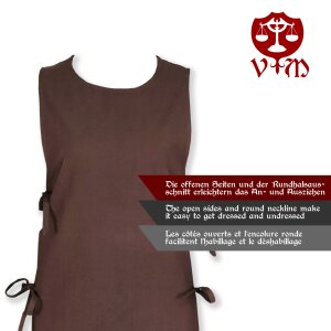 Classic Viking overdress brown "Lykke"