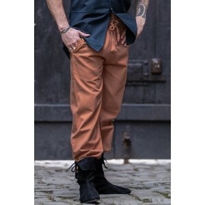 Medieval trousers with waistband tobacco brown...