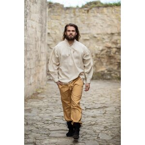 Medieval trousers with waistband honey brown...