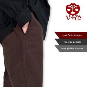 Classic simple brown medieval trousers "Sibert"