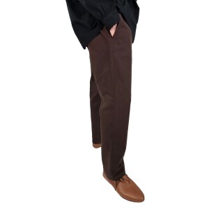Classic simple brown medieval trousers "Sibert"