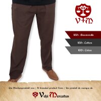 Classic simple brown medieval trousers "Sibert"