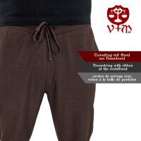 Classic simple brown medieval trousers "Sibert"