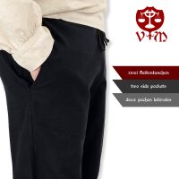 Classic simple medieval trousers black "Sibert"