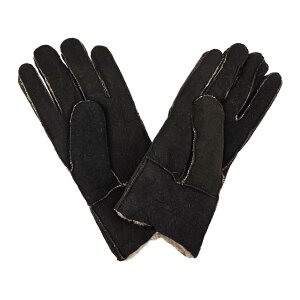 Remaining stock: Genuine lambskin finger gloves dark gray - XS