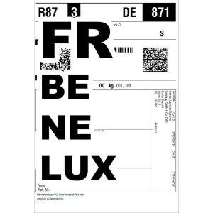 GLS return label France, Belgium, Netherlands, Luxembourg