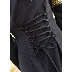 Fantasy medieval dress black with hood "Eleanor"