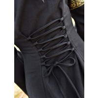 Fantasy medieval dress black with hood "Eleanor"