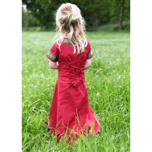 Childrens fantasy medieval dress red-black "Eleanor"