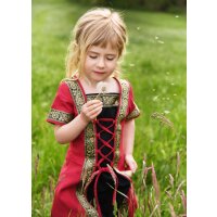 Childrens fantasy medieval dress red-black "Eleanor"