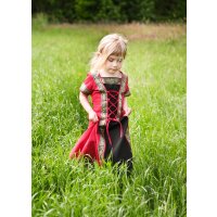 Childrens fantasy medieval dress red-black "Eleanor"