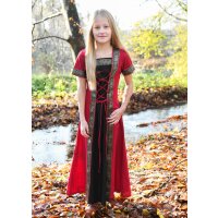 Childrens fantasy medieval dress red-black "Eleanor"