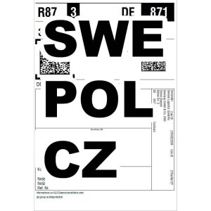 GLS return label Sweden, Czech Republic, Poland