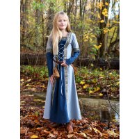 Childrens fantasy medieval dress blue, long sleeve "Eleanor"