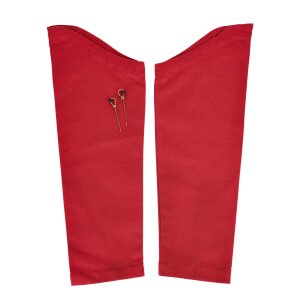 Pin-on sleeves, separate sleeves, red