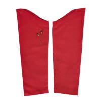 Pin-on sleeves, separate sleeves, red