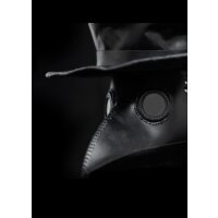 Plague doctor set - mask and hat made of leather