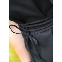 Sleeveless medieval blouse black "Levke":