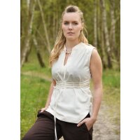 Sleeveless medieval blouse natural "Levke"