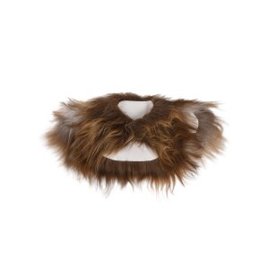 Shoulder fur made from Nordland sheepskin, mottled brown