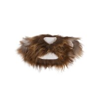 Shoulder fur made from Nordland sheepskin, mottled brown