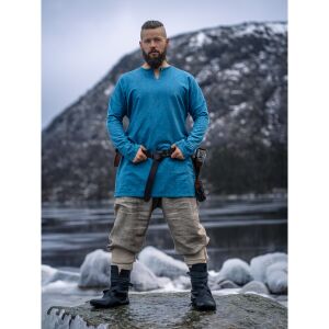 Viking linen tunic blue "Ragnar"