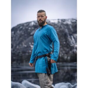 Viking linen tunic blue "Ragnar"