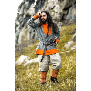 Viking rush trousers linen stone gray “Wodan”