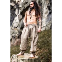 Viking rush trousers linen stone gray “Wodan”