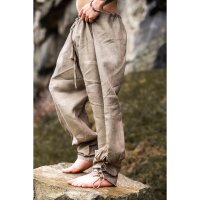 Viking rush trousers linen stone gray “Wodan”