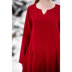 Viking dress 100% linen red “Anna”