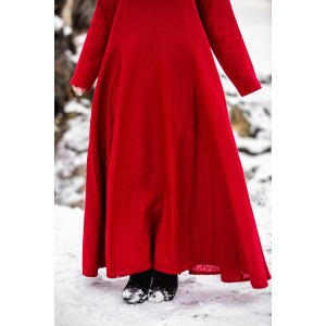 Viking dress 100% linen red “Anna”