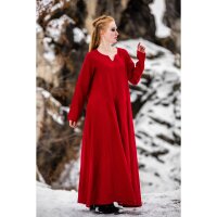 Viking dress 100% linen red “Anna”