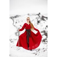 Viking dress 100% linen red “Anna”