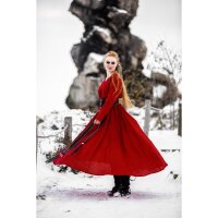 Viking dress 100% linen red “Anna”