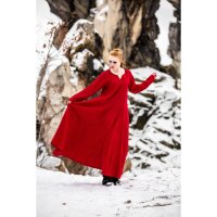 Viking dress 100% linen red “Anna”