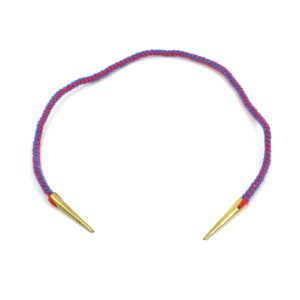 Cords red/blue with brass points