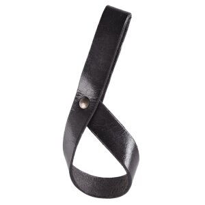 Belt holder for drinking horn made of leather, horn...