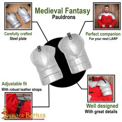 Medieval Fantasy Soldier Pauldrons