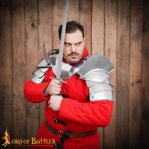 The Questing Knight Medieval Fantasy Pauldrons with Blade Breakers