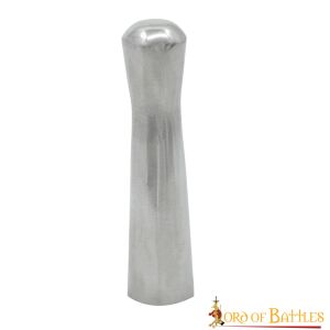 Medieval Round Ended Spear Butt Cap Handcrafted Steel Accessory