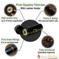 Pirate Spyglass Telescope with Leather Holder