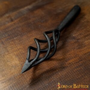 Late Medieval Fire Flame Arrowhead Hand Forged Iron